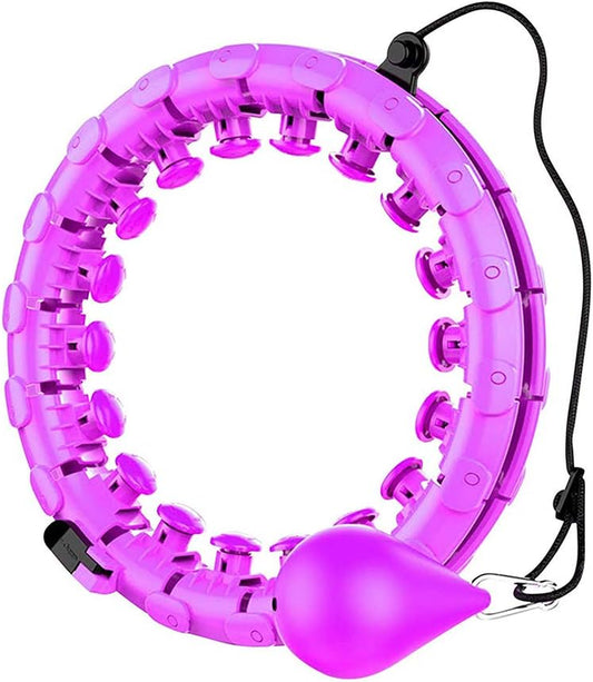 Exercise Hoop Not Fall 24 Detachable Knots Adjustable Size Weight Loss Exercise